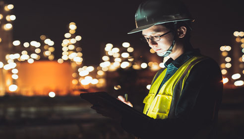 Engineer at work