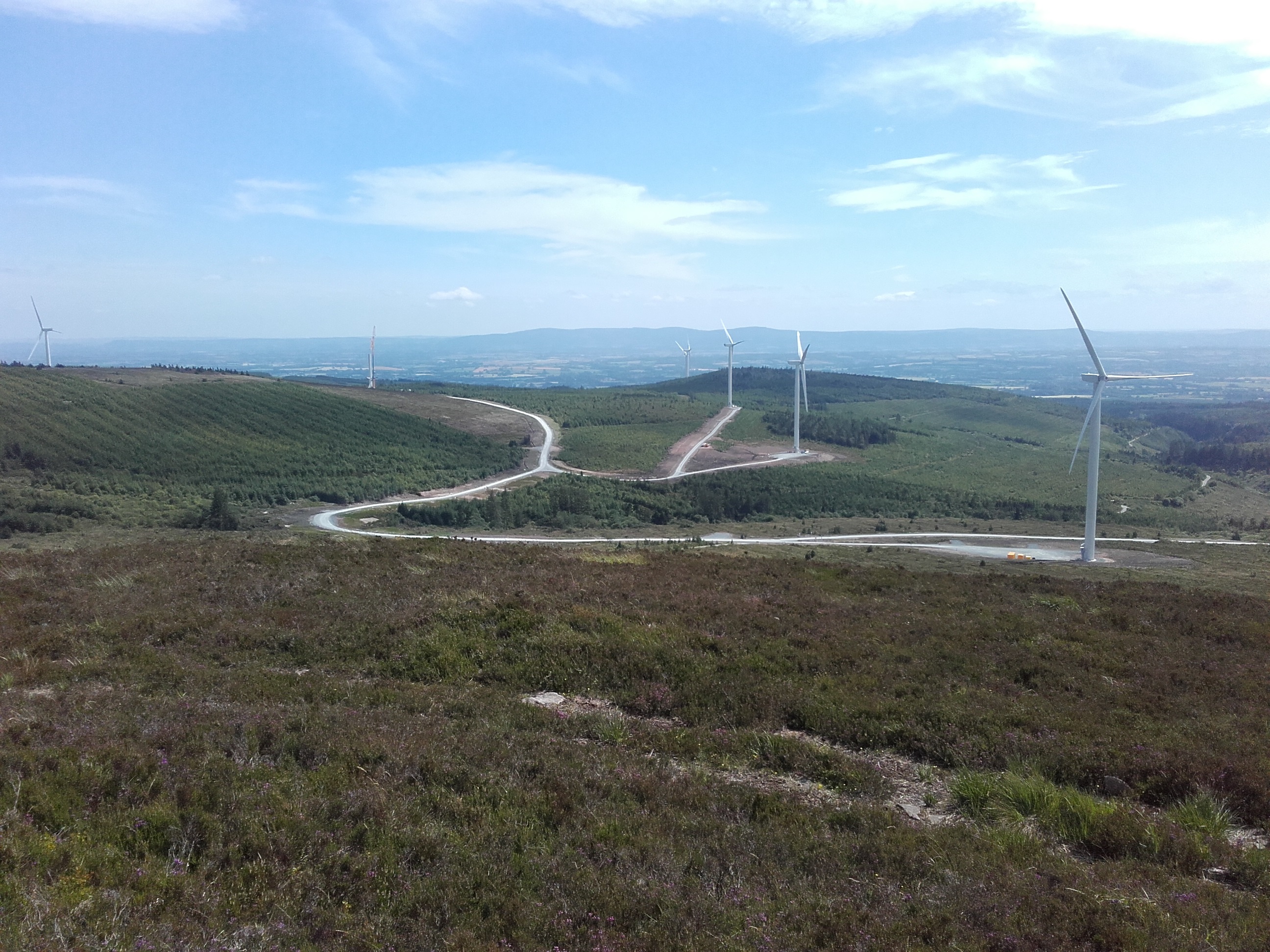 Castlepook wind farm in Ballyhoura in Co Cork